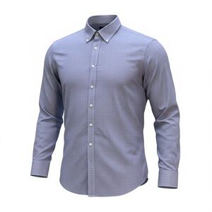 Charles Tyrwhitt Mens XXL Lilac Check Non-Iron Classic Fit Dress Shirt